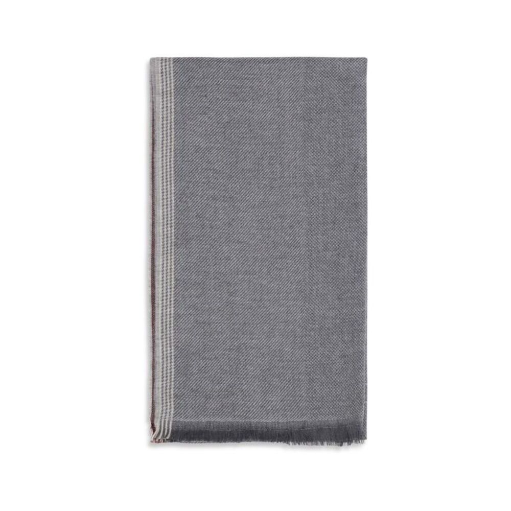 Brunello Cucinelli Gray Cashmere Men's Scarf